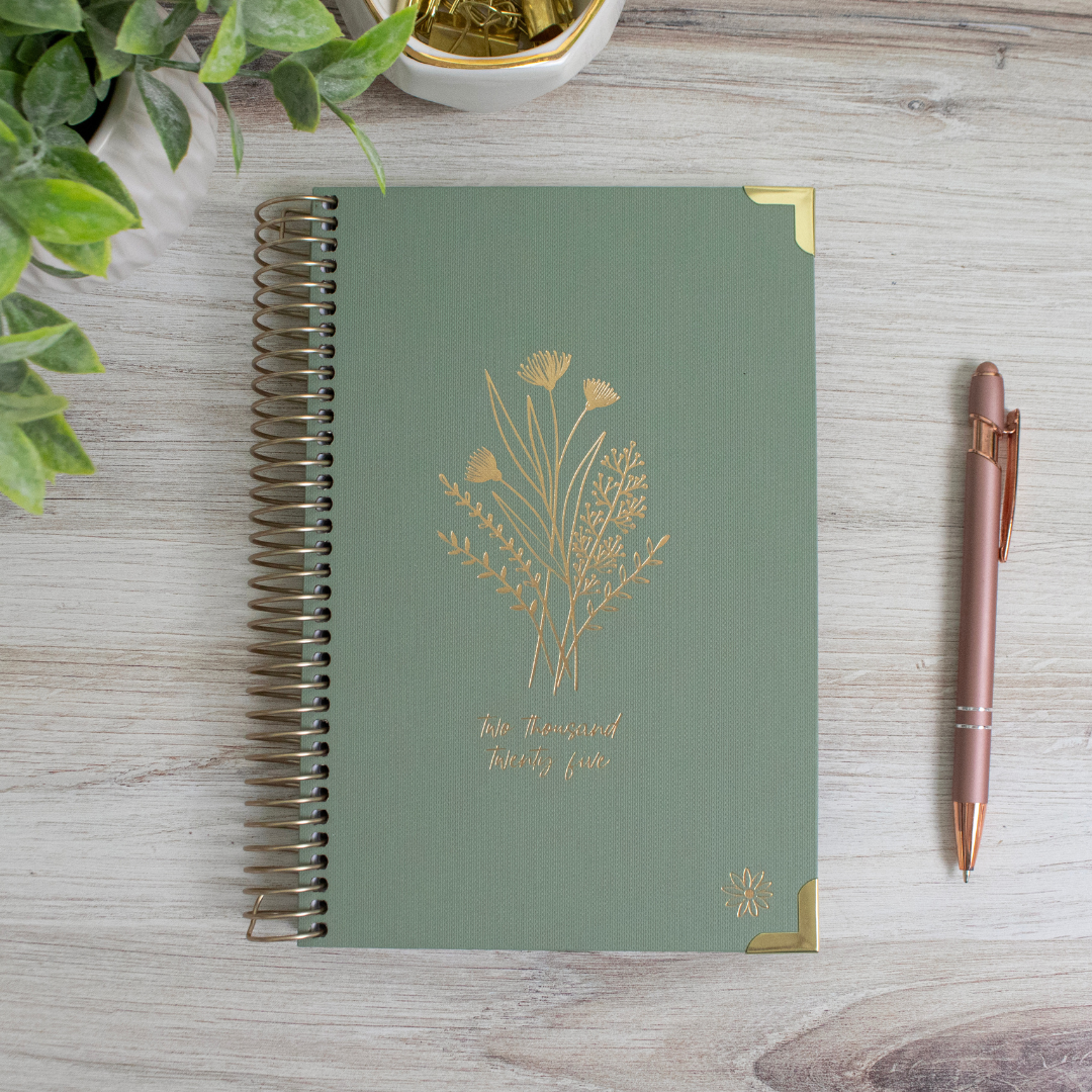 2025 Calendar Year 5x8 Hard Cover Planners - Choose Design