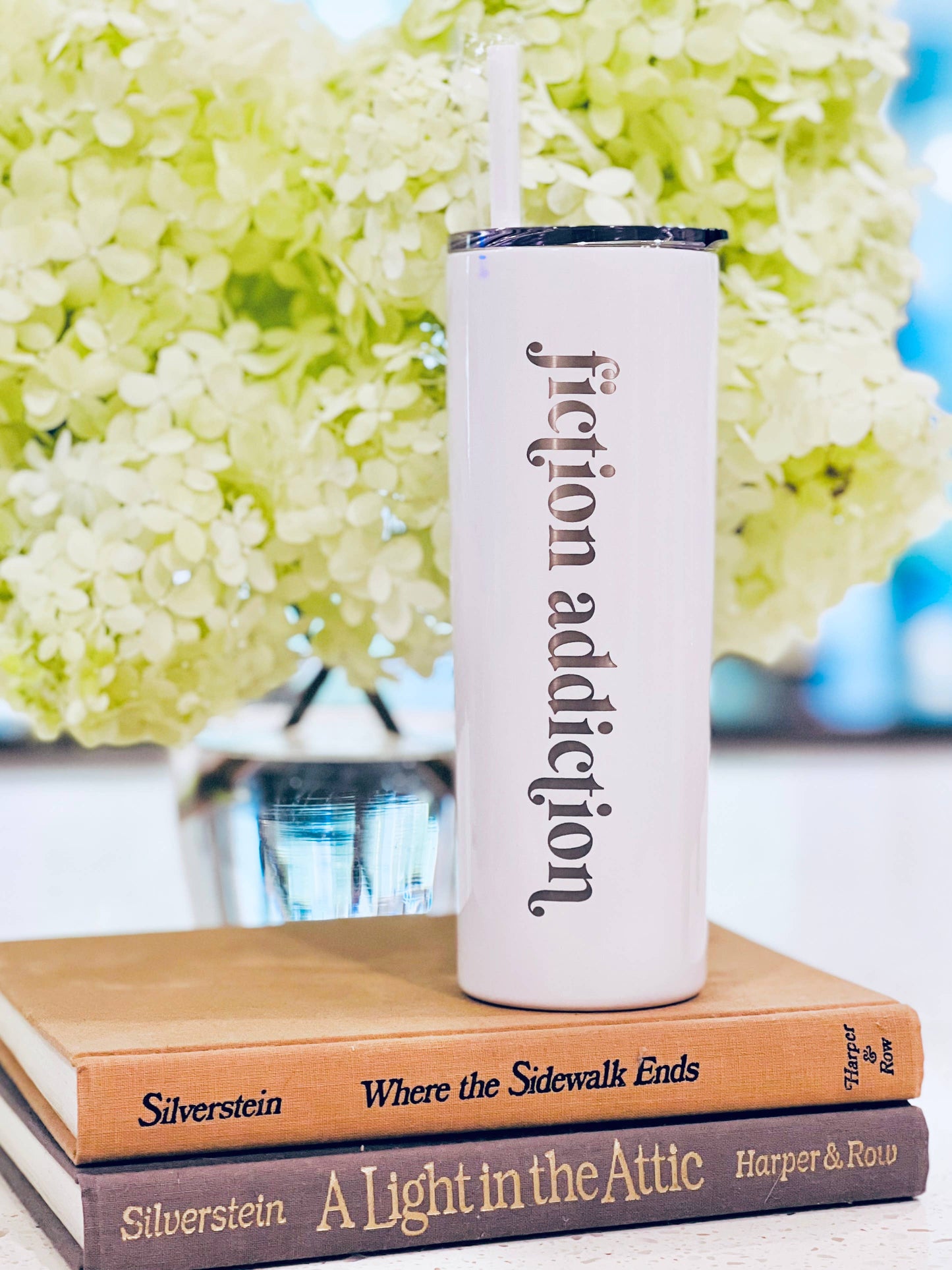 Fiction Addiction Engraved Tumbler - 20 oz. - Book Lover