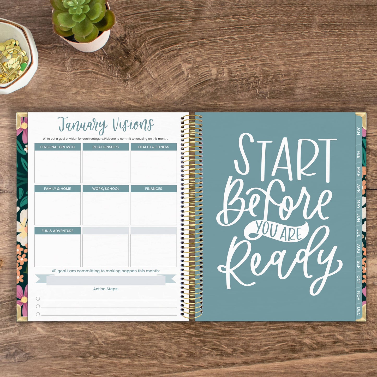 2025 Calendar Year Vision Planners 7.5" x 9" - Choose Design