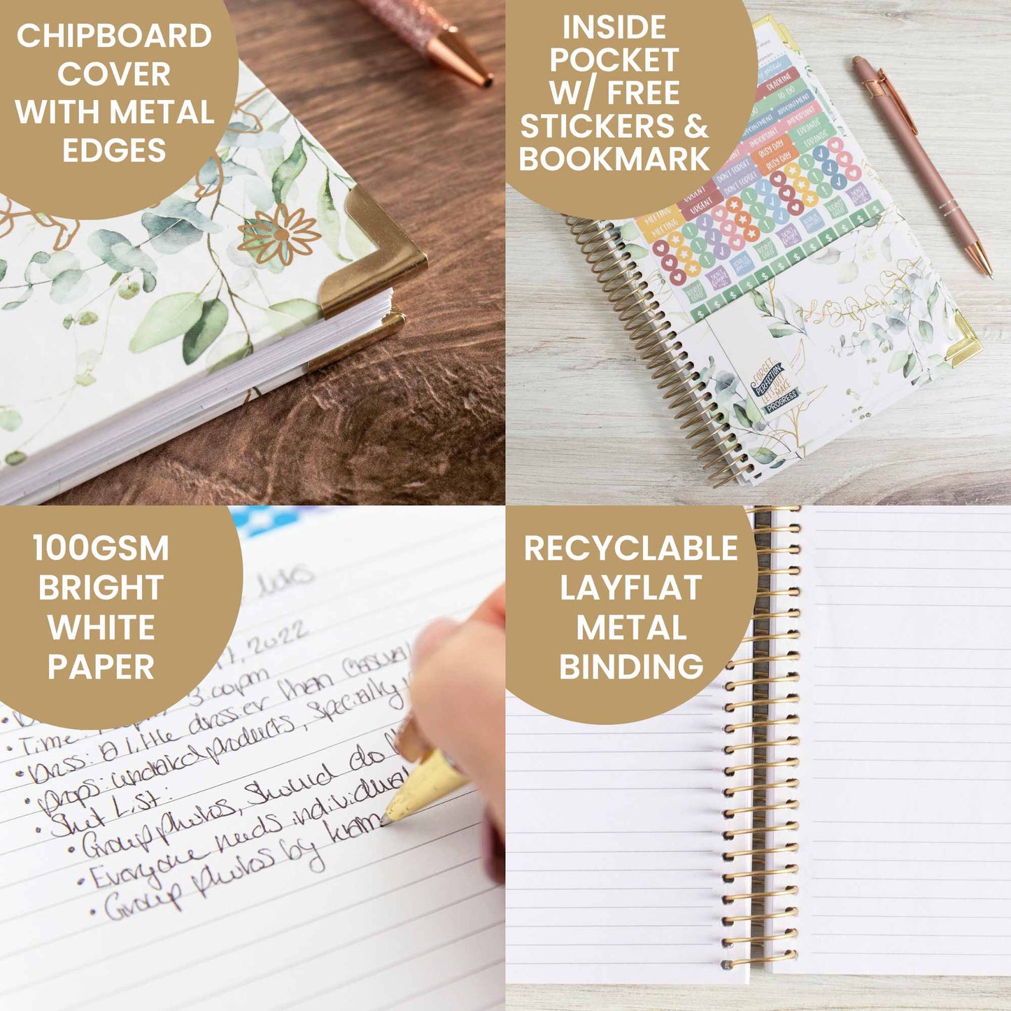 2025 Calendar Year 5x8 Hard Cover Planners - Choose Design