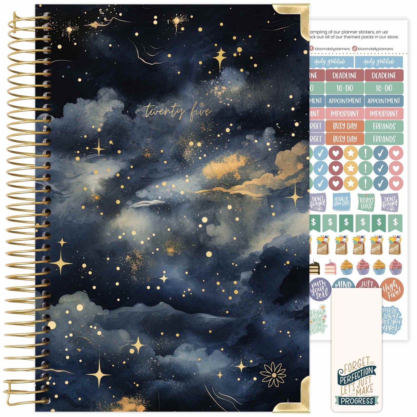 2025 Calendar Year 5x8 Hard Cover Planners - Choose Design