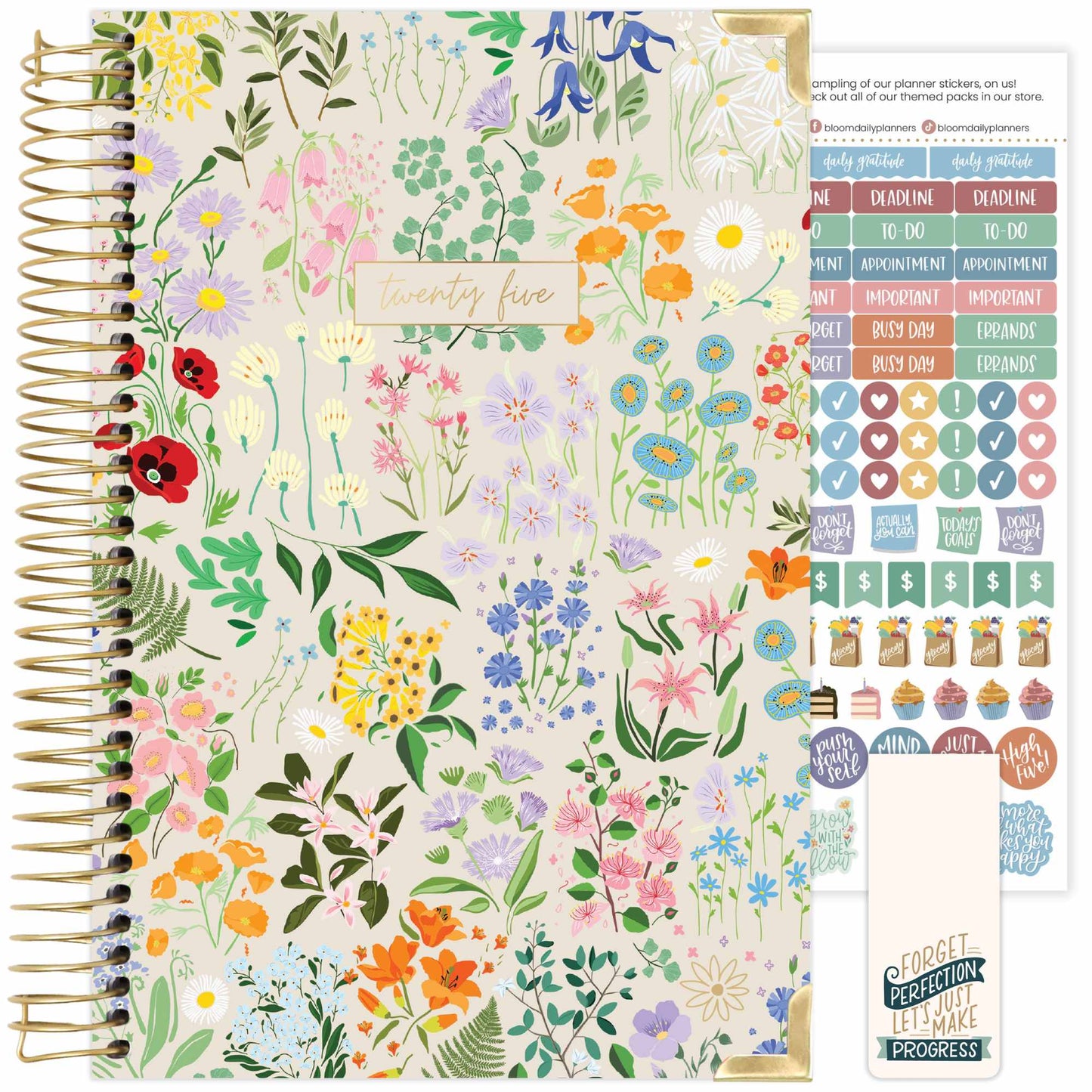 2025 Calendar Year 5x8 Hard Cover Planners - Choose Design
