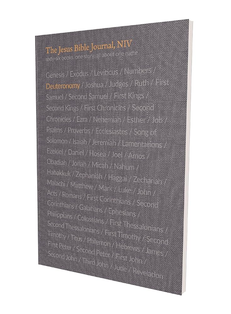 The Jesus Bible Journal, Deuteronomy, NIV, Paperback, Comfort Print cover image