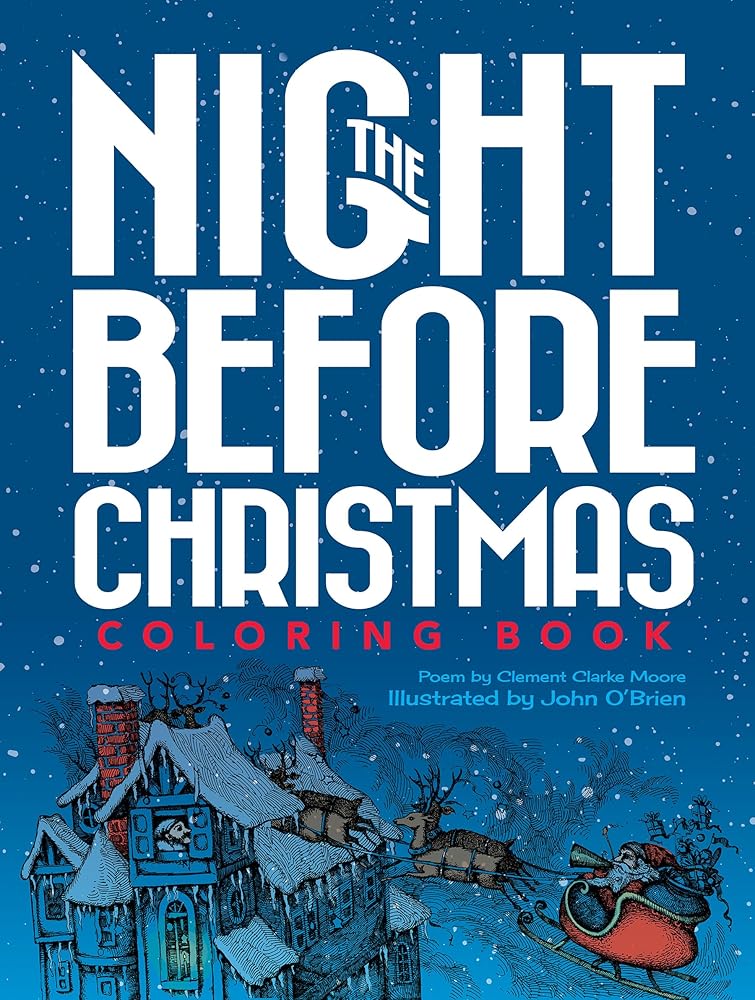 The Night Before Christmas Coloring Book cover image