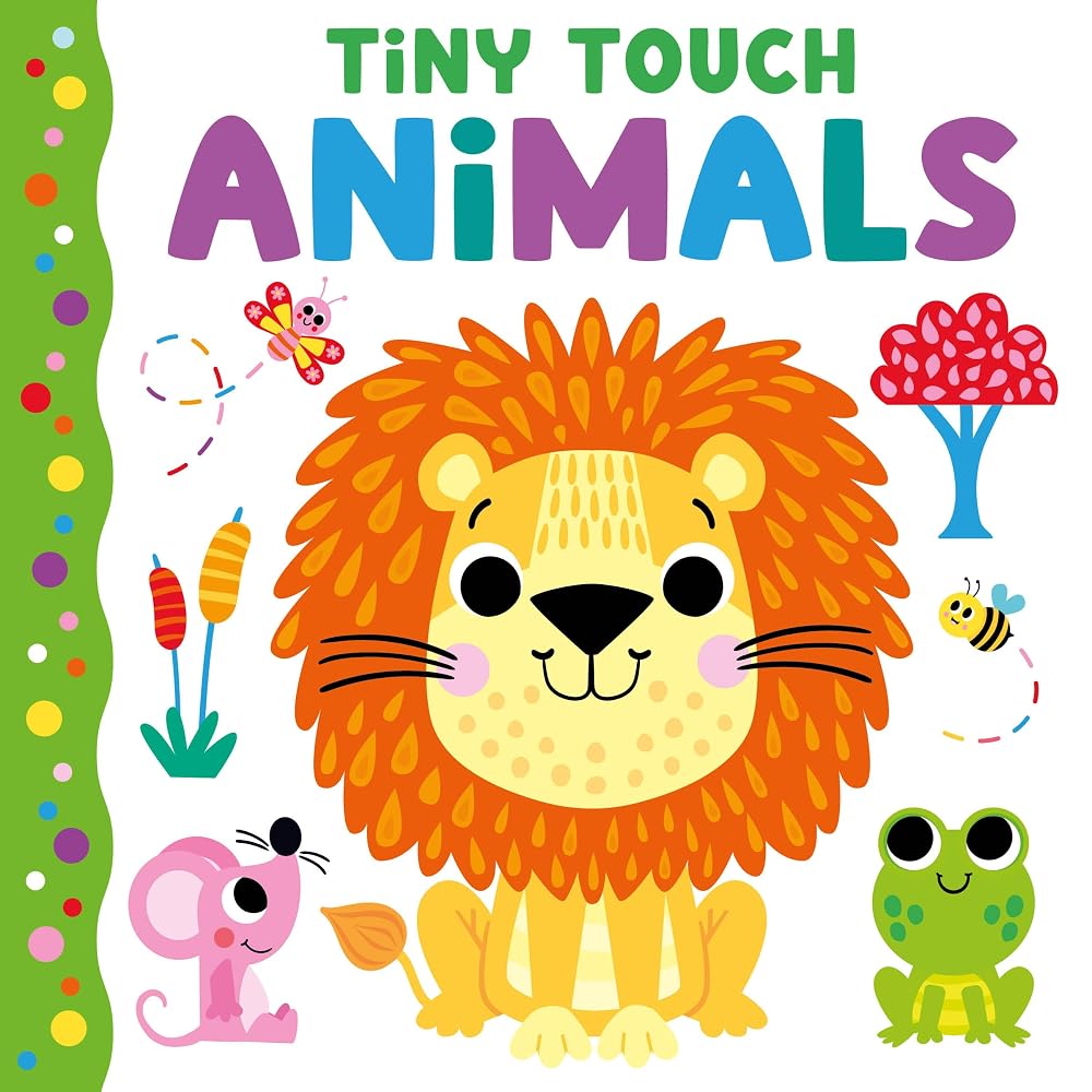 Tiny Touch Animals: First Words Interactive Board Book for Babies & Toddlers | Raised Textures | Early Learning Ages 0-3+ cover image