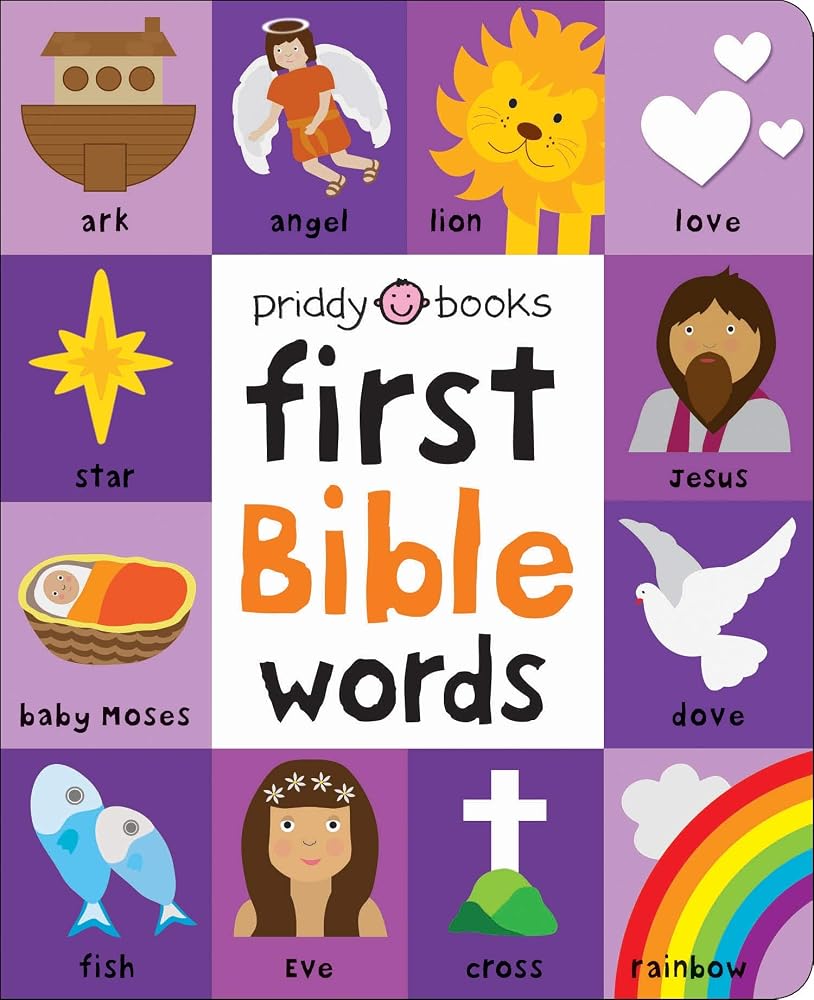 First 100 Bible Words: A padded book―perfect for little hands to hold cover image
