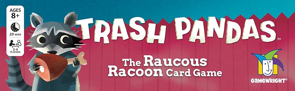 Ceaco Trash Pandas Card Game - Raucous Raccoon, Ages 8+