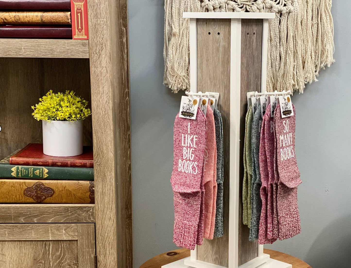 "Founding Member Of The Anti Social Book Club" Novelty Socks