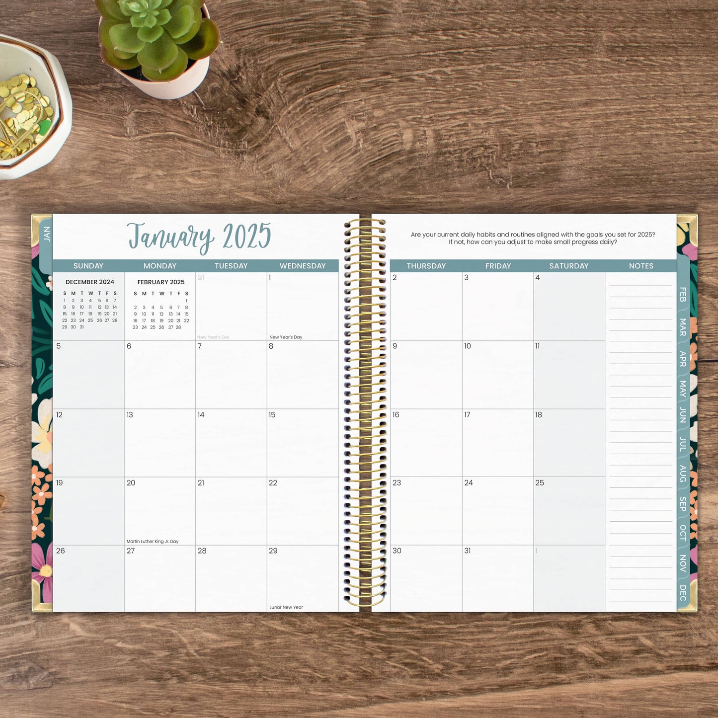 2025 Calendar Year Vision Planners 7.5" x 9" - Choose Design