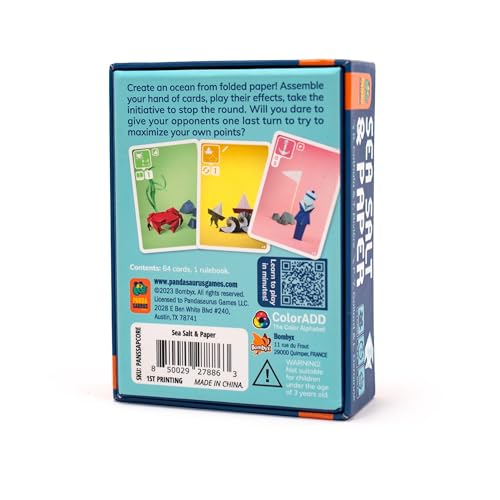 Pandasaurus Sea Salt and Paper | Ocean-Themed Strategy Game Pack of 1