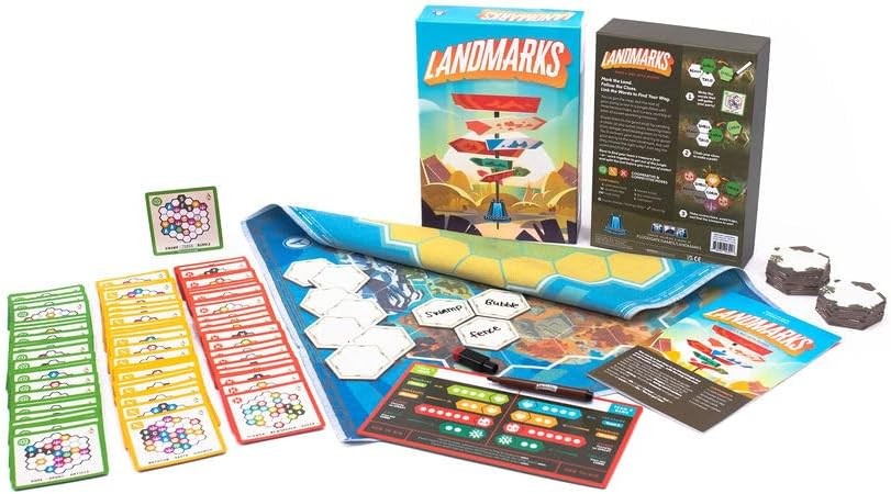 Floodgate Games Landmarks Board Game for 2-10 Players, Ages 10+