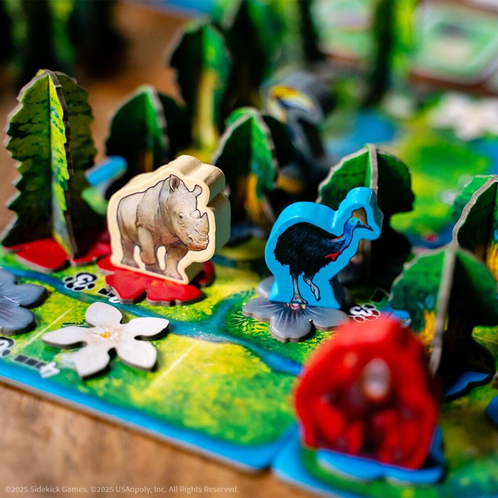 USAopoly Hutan Board Game - Eco-Themed Strategic Family Game
