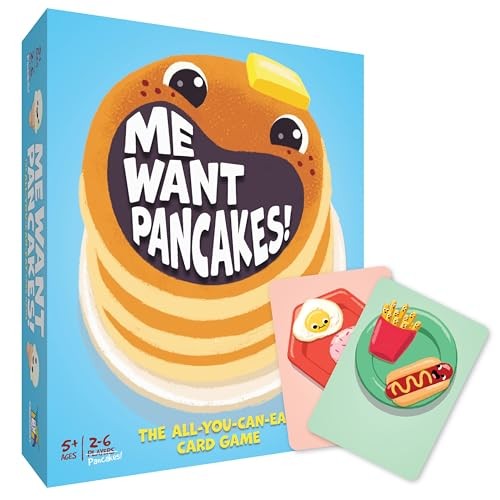 Gamewright Me Want Pancakes! Card Game, 4"x5"x0.1", Pack of 1