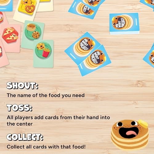 Gamewright Me Want Pancakes! Card Game, 4"x5"x0.1", Pack of 1