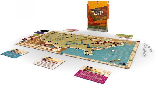 Capstone Games: Ride the Rails Strategy Board Game, One Size