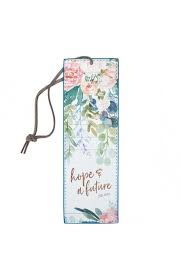 Hope and a Future Faux Leather Bookmark - Jeremiah 29:11
