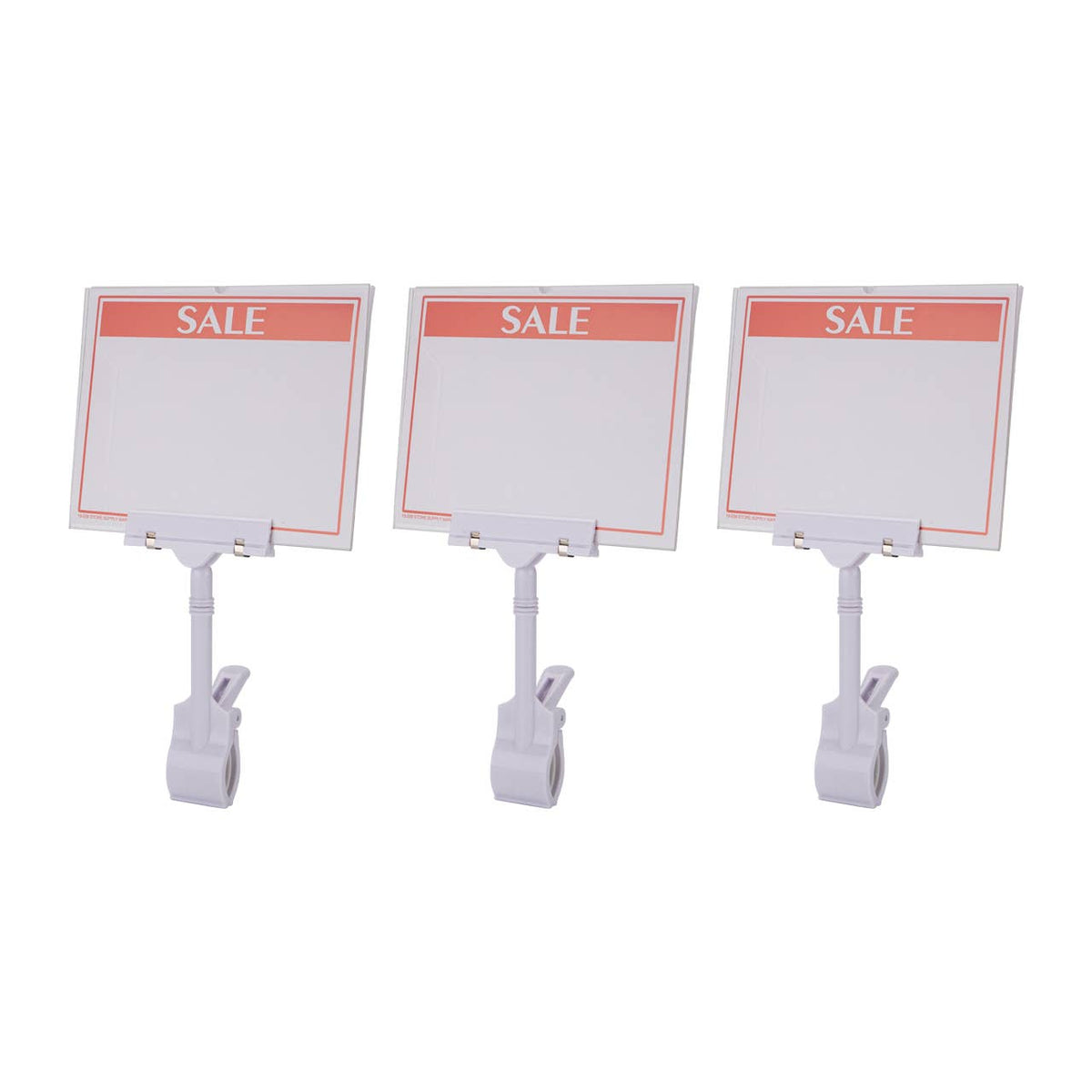 5" X 7" Acrylic Sign Holder With Clamp - Pack of 3