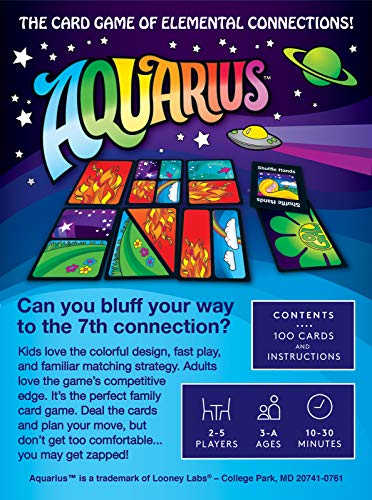 Looney Labs Aquarius Card Game - Pack of 1