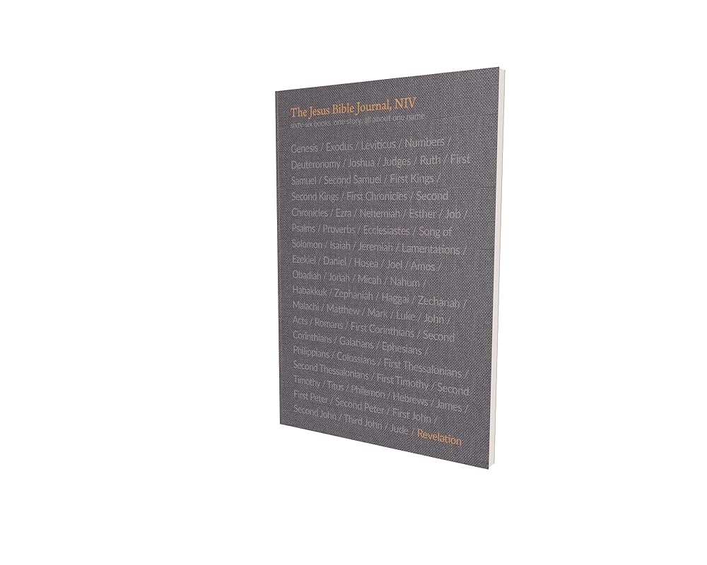 The Jesus Bible Journal, Revelation, NIV, Paperback, Comfort Print cover image