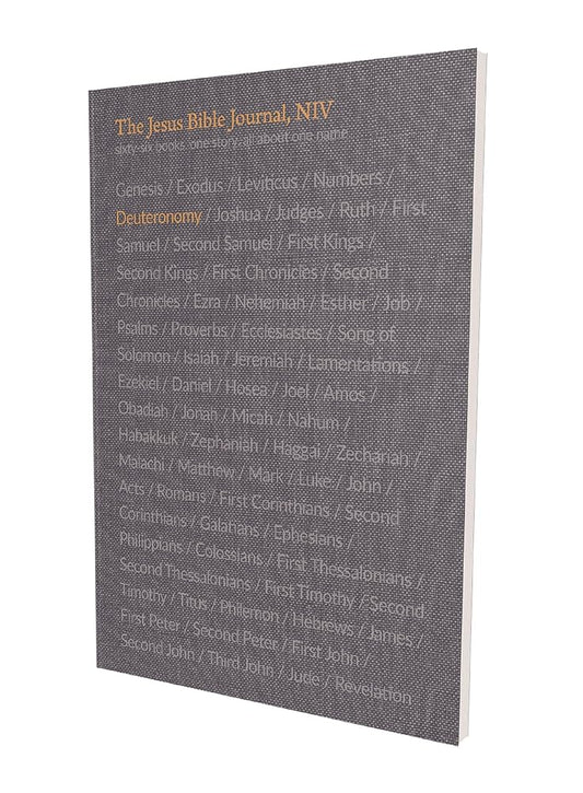 The Jesus Bible Journal, Deuteronomy, NIV, Paperback, Comfort Print cover image