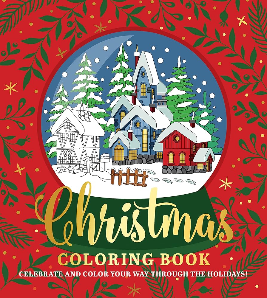 Christmas Coloring Book: Celebrate and Color Your Way Through the Holidays! (Chartwell Coloring Books) cover image