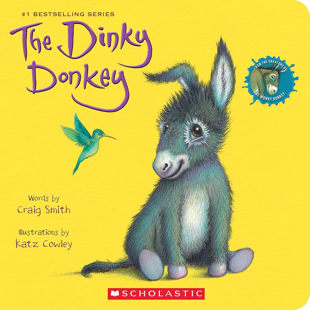 The Dinky Donkey: A Board Book (A Wonky Donkey Book) (The Wonky Donkey) cover image