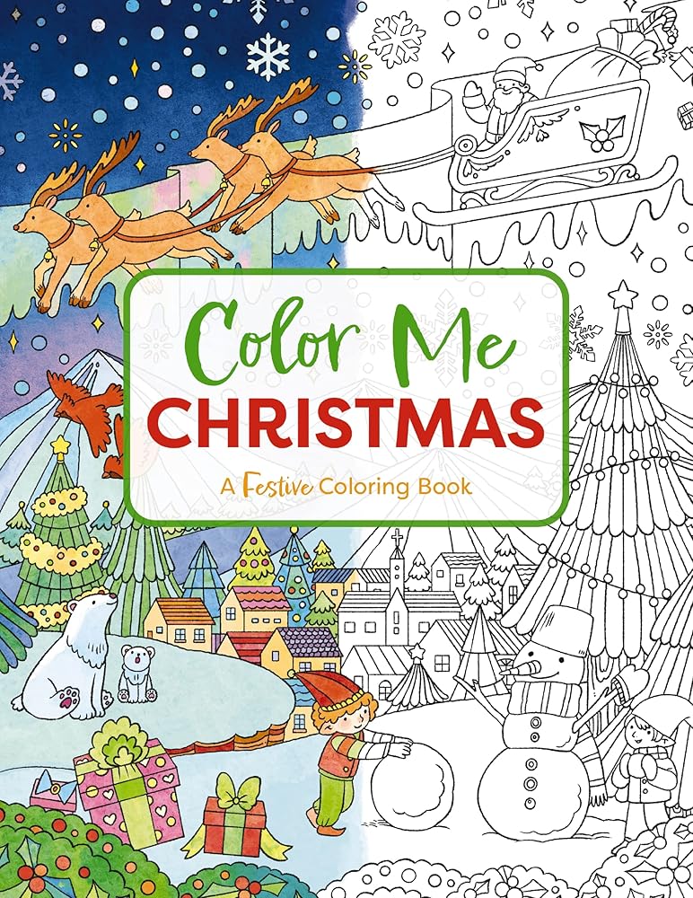 Color Me Christmas: A Festive Adult Coloring Book (Color Me Coloring Books) cover image
