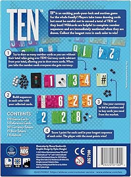 Alderac Entertainment Group: Ten - Family Push Your Luck Card Game
