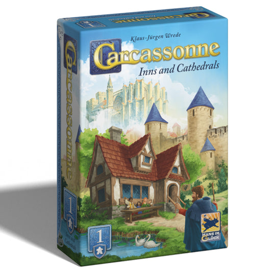 Asmodee Carcassonne: Inns & Cathedrals Expansion, Standard Size