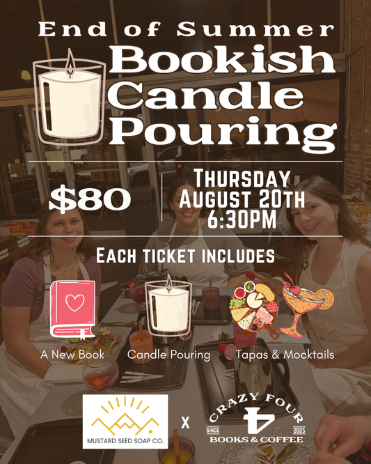 End of Summer Bookish Candle Pouring
