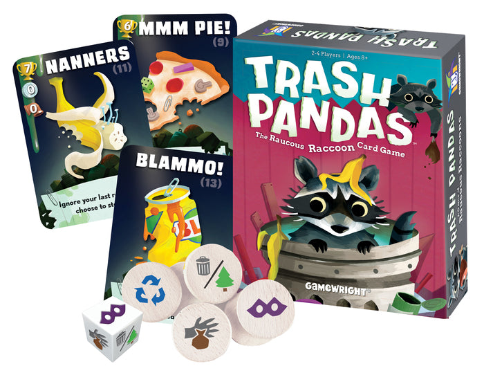 Ceaco Trash Pandas Card Game - Raucous Raccoon, Ages 8+