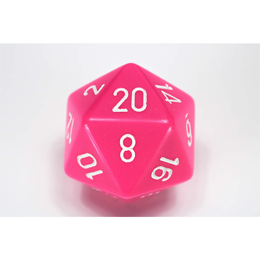 Chessex 7-Die Set Opaque Pink and White One Size