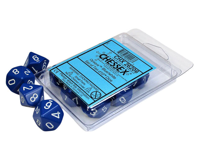 Chessex 7-Die Set Opaque Pink and White One Size