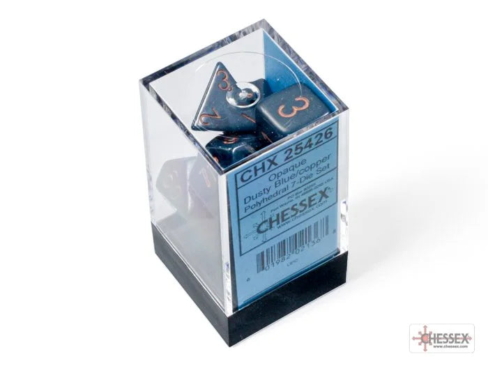 Chessex Dusty Blue Polyhedral Dice Set
