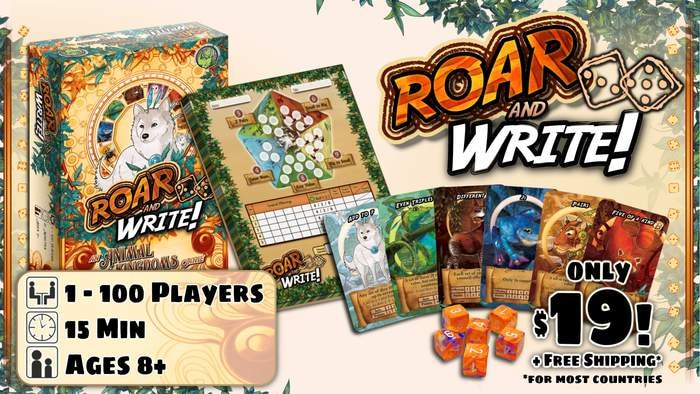 Galactic Raptor Games Roar and Write Strategy Game