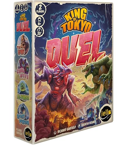 IELLO King of Tokyo: Duel - Two-Player Strategy Dice Game