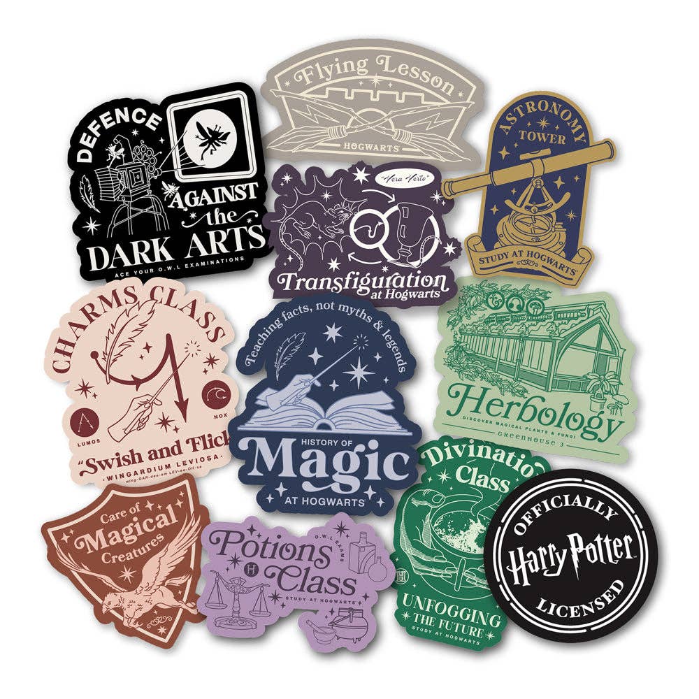 (10-Pack) Harry Potter Hogwarts Classes Decals