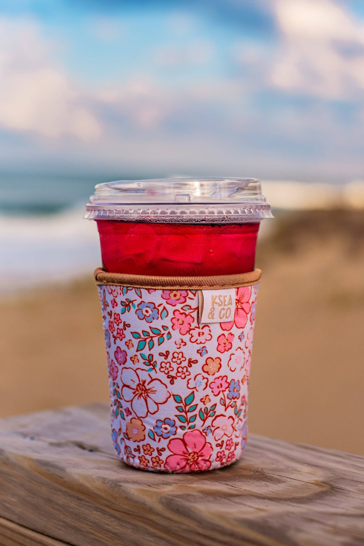 Sweet Peony Iced Coffee Drink Sleeve