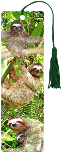 Sloths 3-D Bookmark - Hardcover